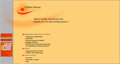 Desktop Screenshot of christine-ordnung.de