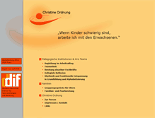 Tablet Screenshot of christine-ordnung.de
